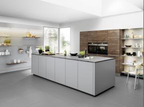 Nolte Artwood 22R - Nussbaum Royal / Feel 965 - Papyrusgrau
