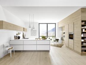 Nolte Feel 961 - Weiß softmatt / Artwood 22N - Asteiche natur
