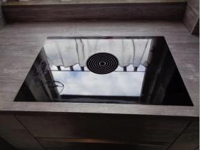 K&uuml;chenumzug Hannover - Kochfeldabzug wieder fl&auml;chenb&uuml;ndig eingesetzt 