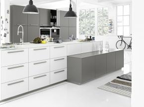 Nolte Soft Lack 76A - Arcticweiß softmatt / Soft Lack 76Q - Quarzgrau softmatt

